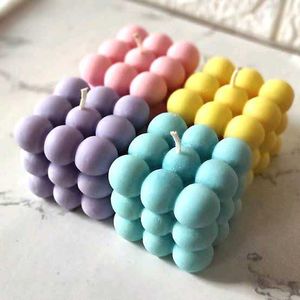 Bubble Cube Candles - Pastel Set Of 1