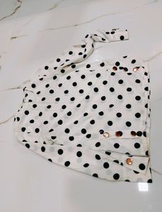 Polka Dot Korean Top