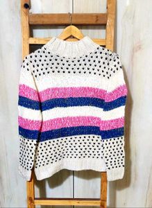 Striped Knit Sweater size-42