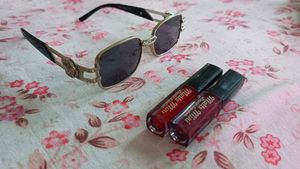 Classy Sunglasses + 2 Matte Mini Lipsticks