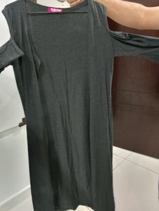 Full Length Shrug With Cut Sleeves