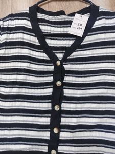 Striped Knit Cardigan