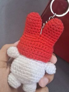 Crochet Bunny Keychain