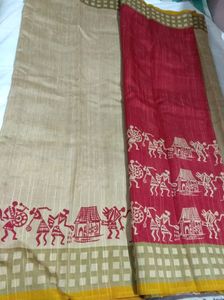 New printed saree with blouse