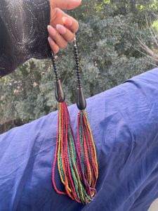 Colorful Beaded Tassel Necklace