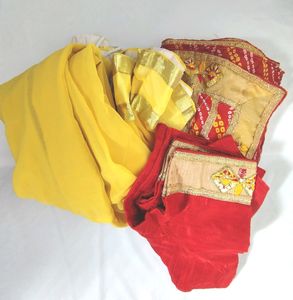 Red And Yellow Lehenga Set (Women&#39;s)