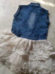 Denim &amp; Lace Dress