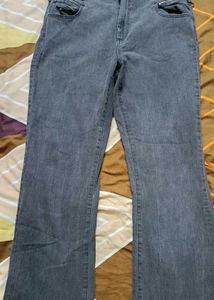 Gray Bootcut Jeans