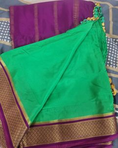 Mysore crepe silk saree.