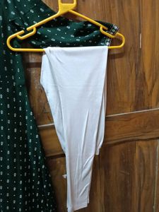 GentlyUsed DarkGreenEmbroidered Kurti+Dupatta+Legg