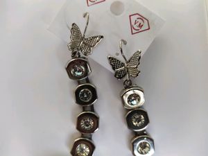 Butterfly Silver Earings
