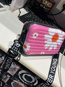 Pink Floral Crossbody Bag