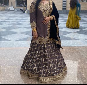 Skirt Suite With Dupatta 3peice Set