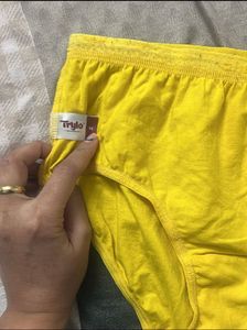 Yellow Cotton Briefs