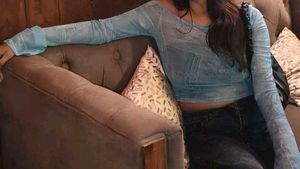 Stylish Blue korean y2k Top