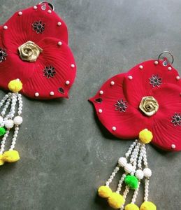 Red Flower Hanging Decor