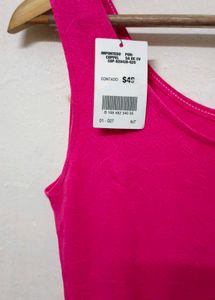 Pink Sleeveless Top For Women