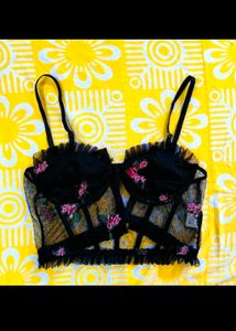 Sexy Black Bustier Top By Urbanic