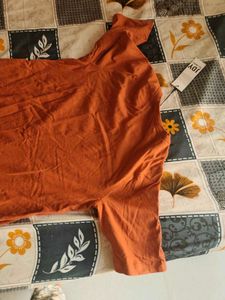 Only Cotton Tshirt Dress With Side Slit