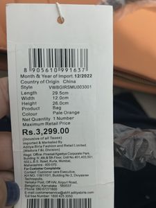 Newly Bought- Orange Van Heusen Bag