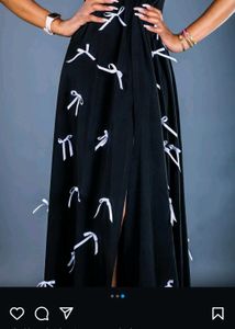 Black Coquette Ribbon Skirt 🎀