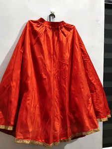 Dark Orange Party Skirt