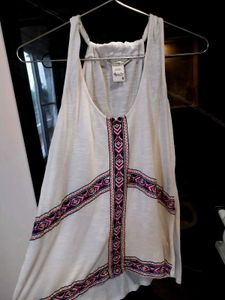American Rag Cie Brand Embroidered Tank Top