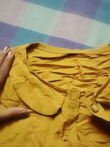 Mustard Crop Top Jacket
