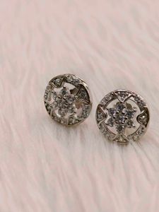 Sparkling 925 Silver Sterling Earrings