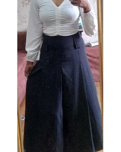Beautiful Floral Nevy blue palazzo pants For Women