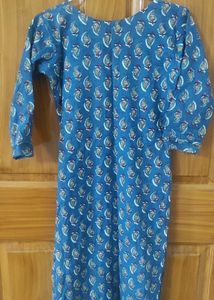 Ajrak Cotton Kurta Top