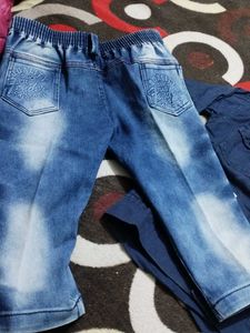 baby boy Denim Shirt &amp; Jeans Set