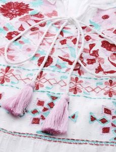 White Embroidered Dress💖