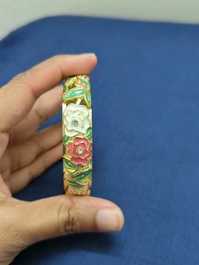 Floral Bangle Bracelet