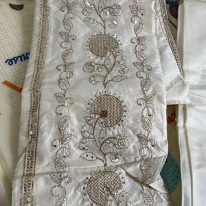 Party Wear Dress Top Bottom Dupatta Set XL