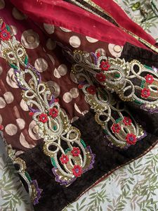 Embroidered Lehnga Saree