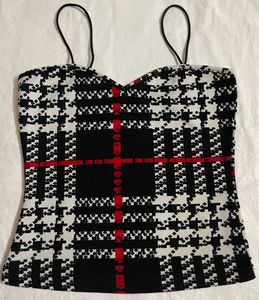 SHEIN Black & White Printed Cami Top