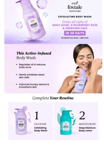 Sealed- Foxtale EXFOLIATING BODY WASH 💜
