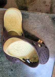 Brown and Cream Clogs