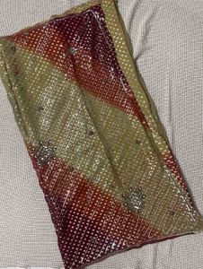 Sparkling Ombre Saree With Blouse
