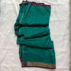 🆕Silk Green Saree