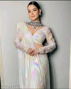 Stunning White Saree
