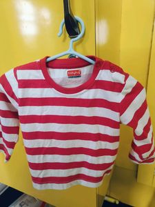 Babyhug Pure Cotton Knit Full Sleeves Tshirt