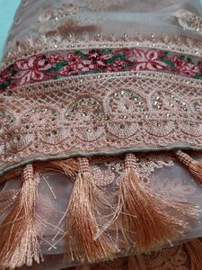 Elegant Embroidered Saree