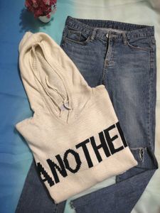 White Comfortable Sweater For Winter
