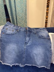 Denim Mini Skirt