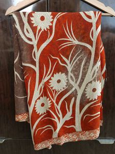 Elegant Floral Print Saree