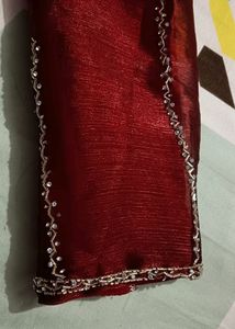 Jimmy Choo Saree Heavy Dimond Work Ready To Wear