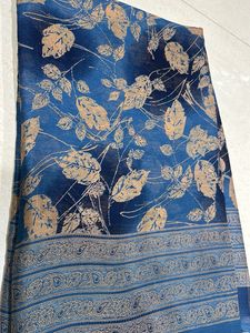 Elegant Blue Floral Saree