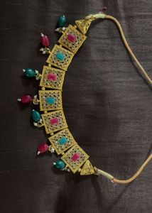 Multi Color Gold South Style Necklace 💗✨✨✨